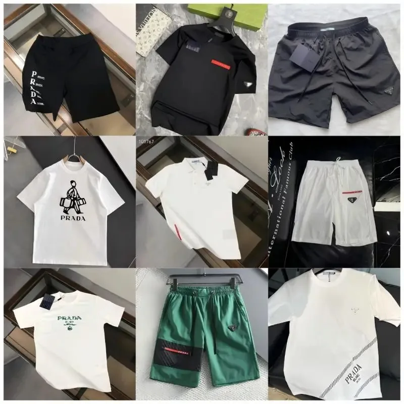 Prada Tee And Shorts Set