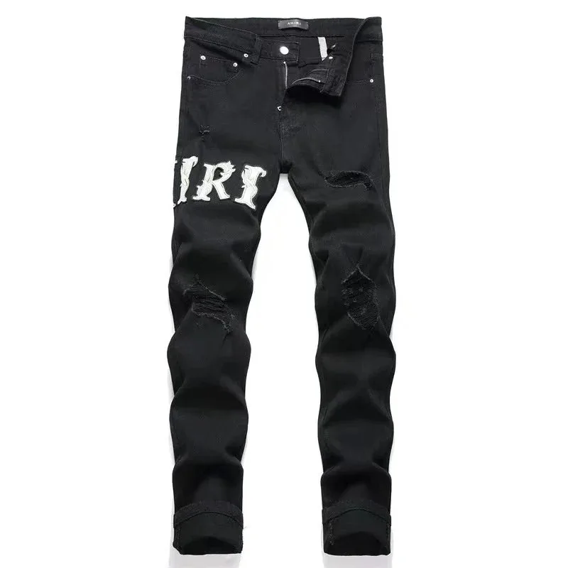 Amiri Distressed Painted Jeans — photo 9