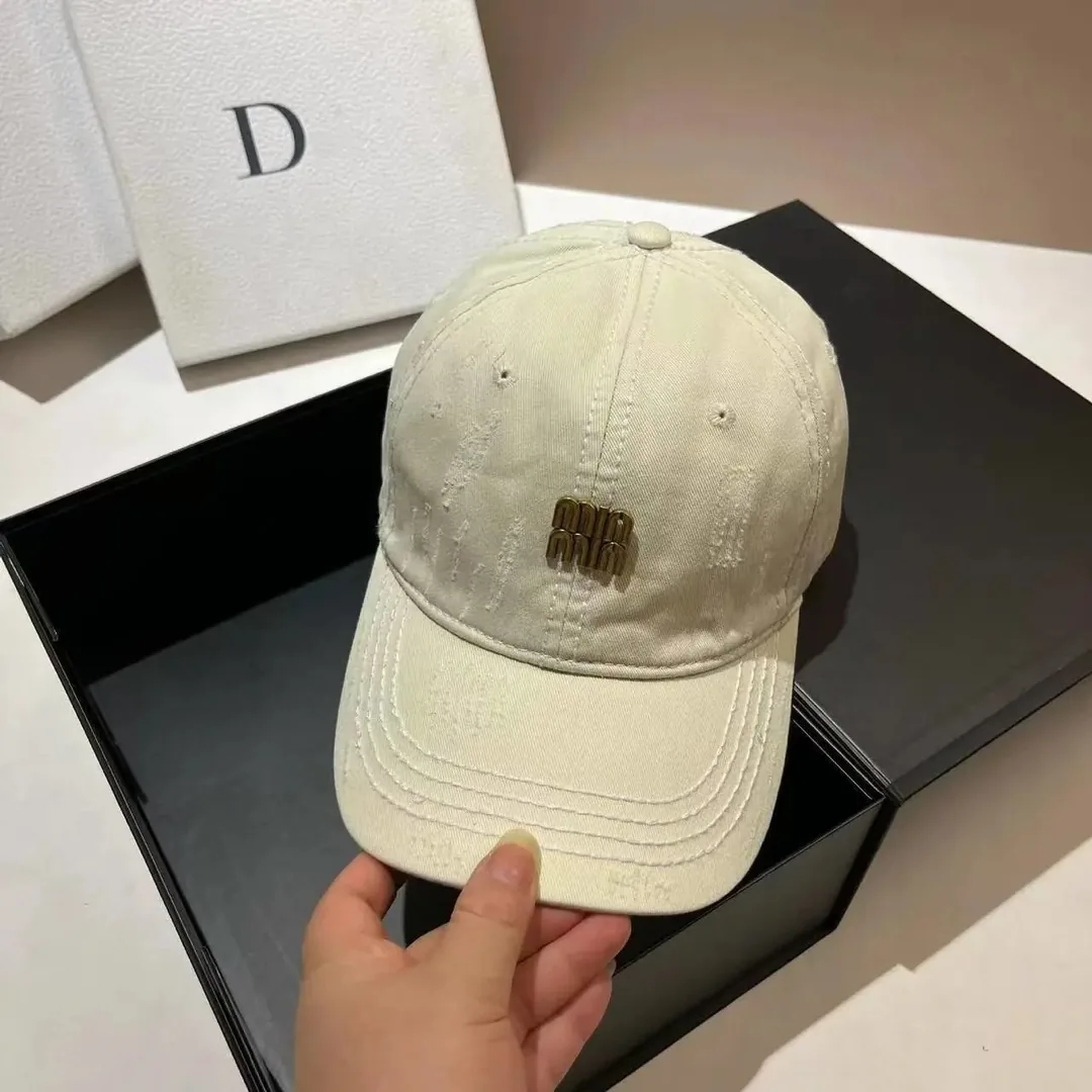 Distressed Denim Cap