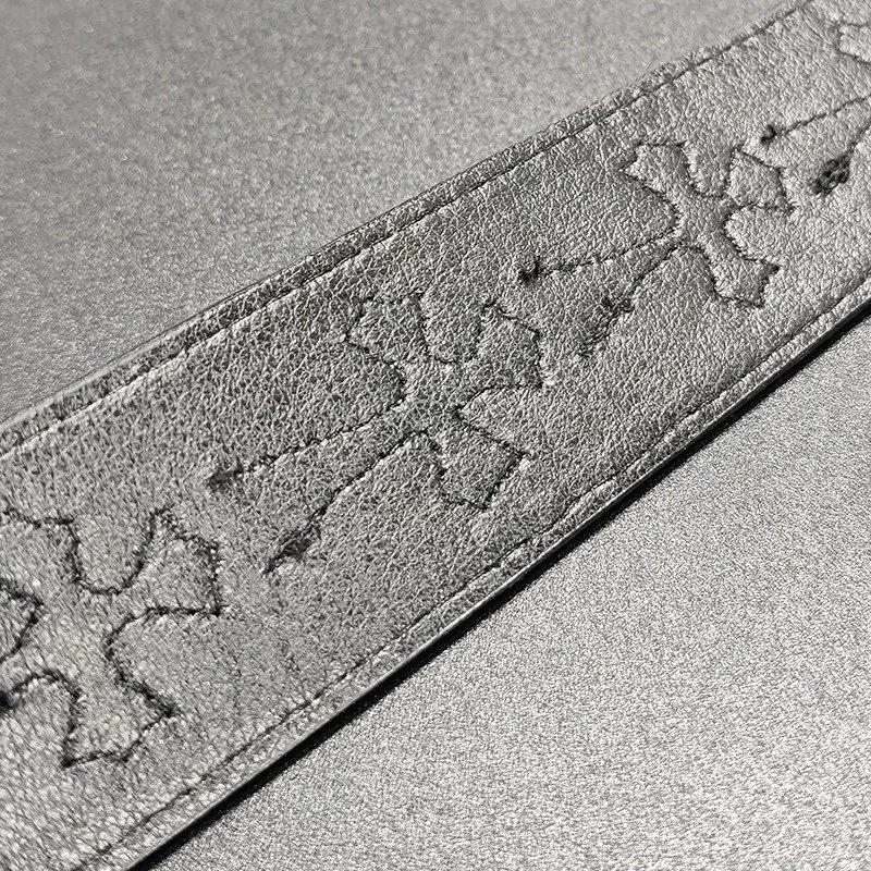 Leather Cross Floral Couple Belt — Photo 13