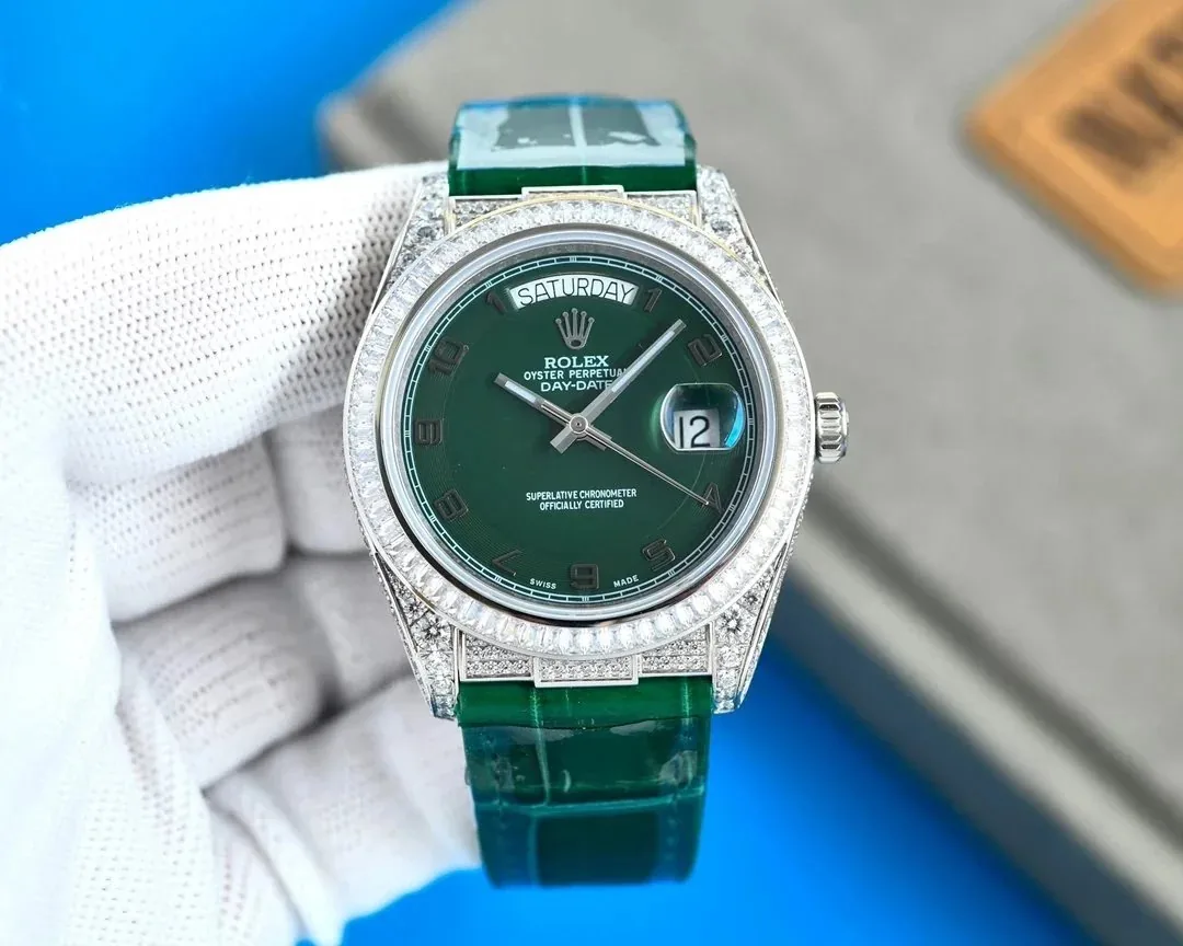 Rolex Datejust Rose Gold Diamond Bezel Watch — Photo 14