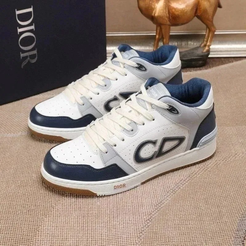 Dior B57 Grey Leather Skate Shoes — photo 6
