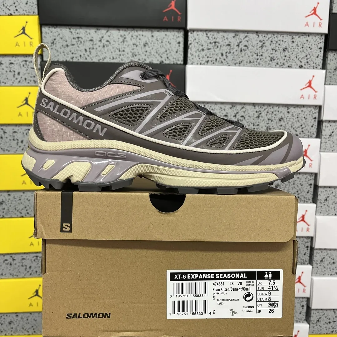 Salomon XT-6 Grey Outdoor Mountain Trail Runners — Photo 11