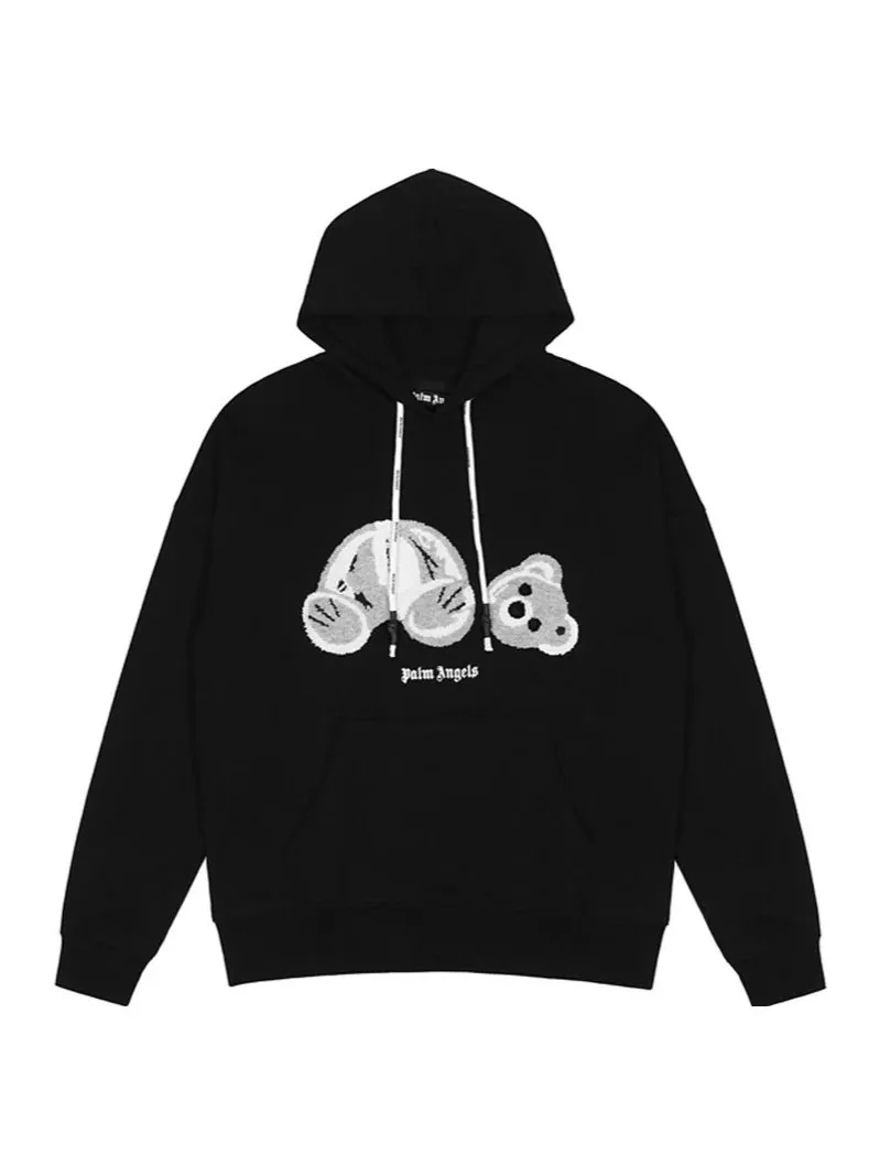 Broken Bear Embroidered Hooded Hoodie — Photo 4