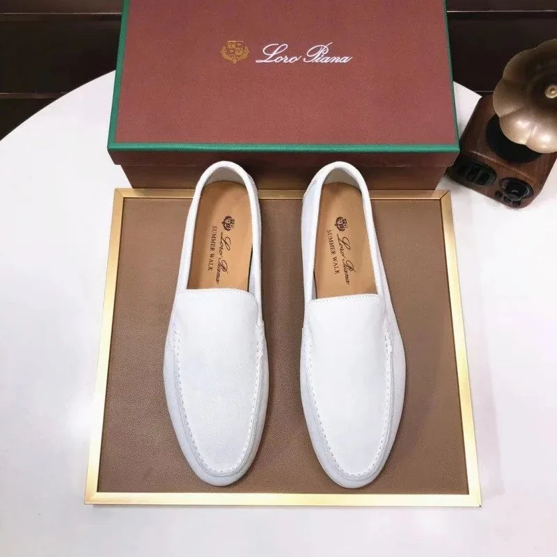 Loro Piana Summer Walk Brown Loafers — Photo 5