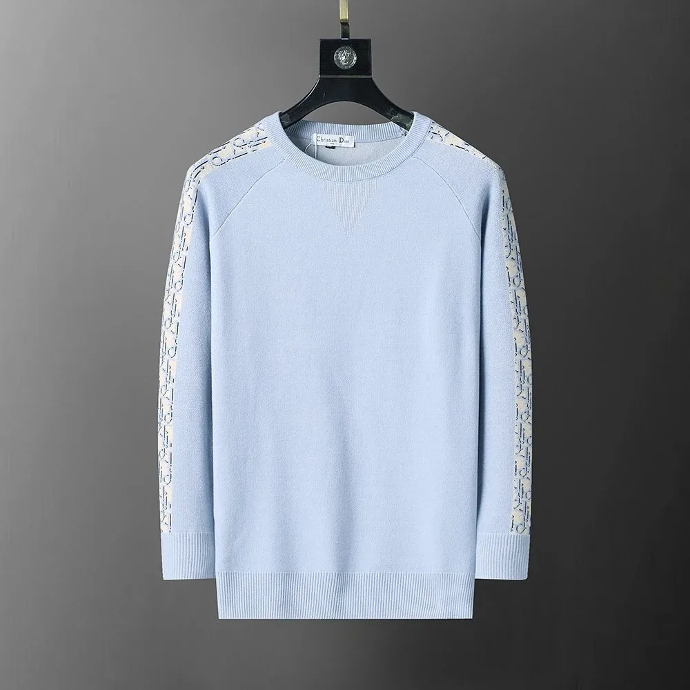 Crewneck Letter Embroidered Knit Sweater — photo 11