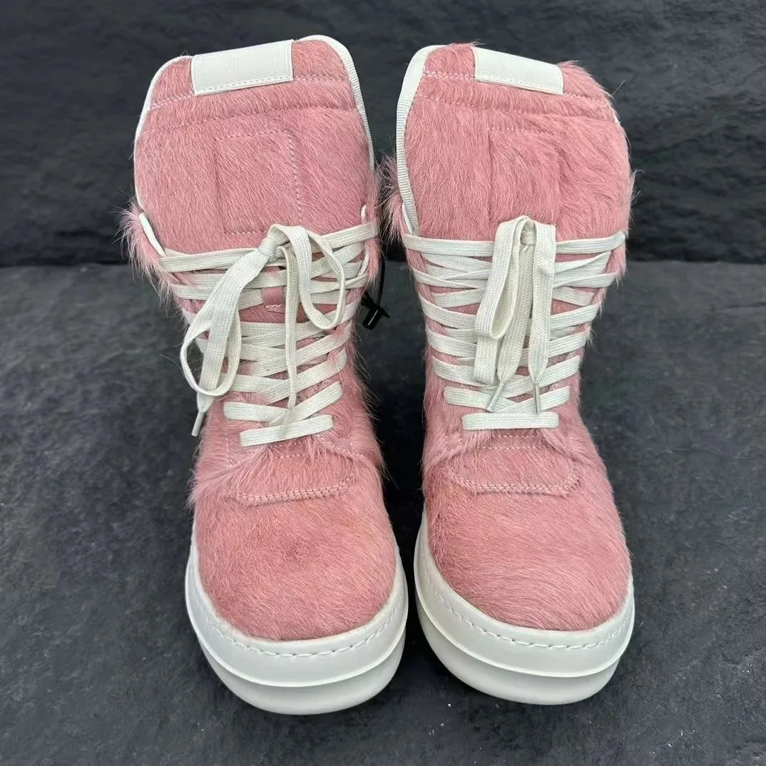 Rick Owens Ramones High-Top Fabled Pony — Photo 10
