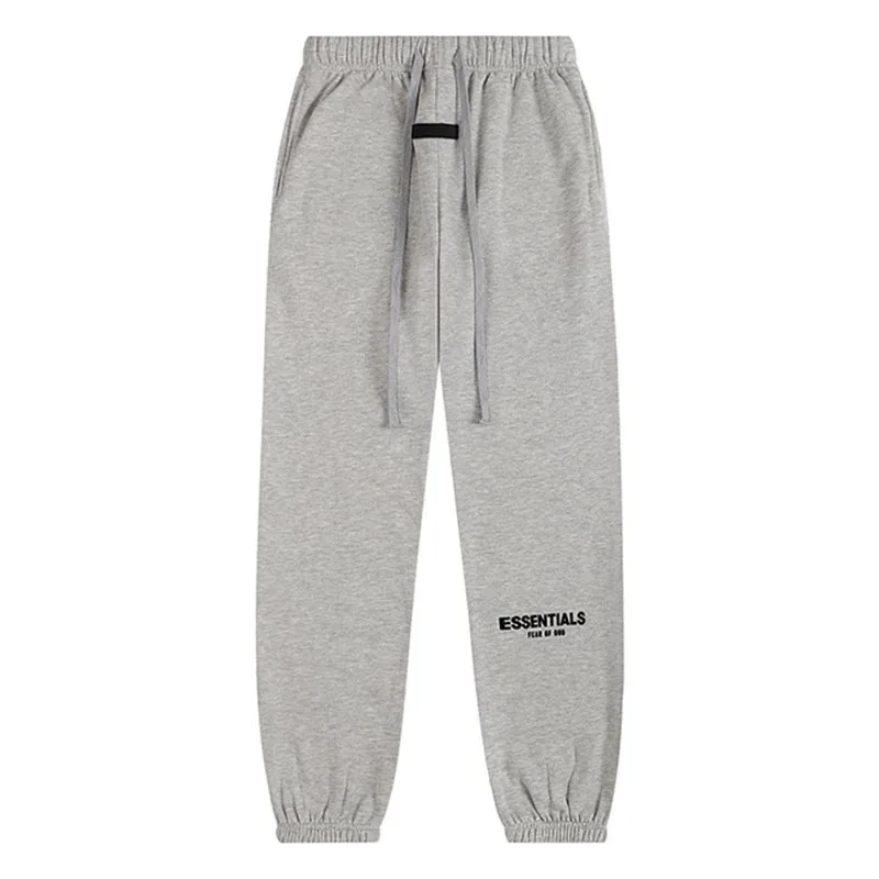 Essentials Flocked Letter Fleece Hoodie Set — Photo 10