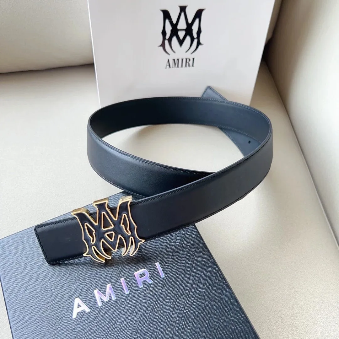Amiri Double-Sided Leather Belt — Photo 12