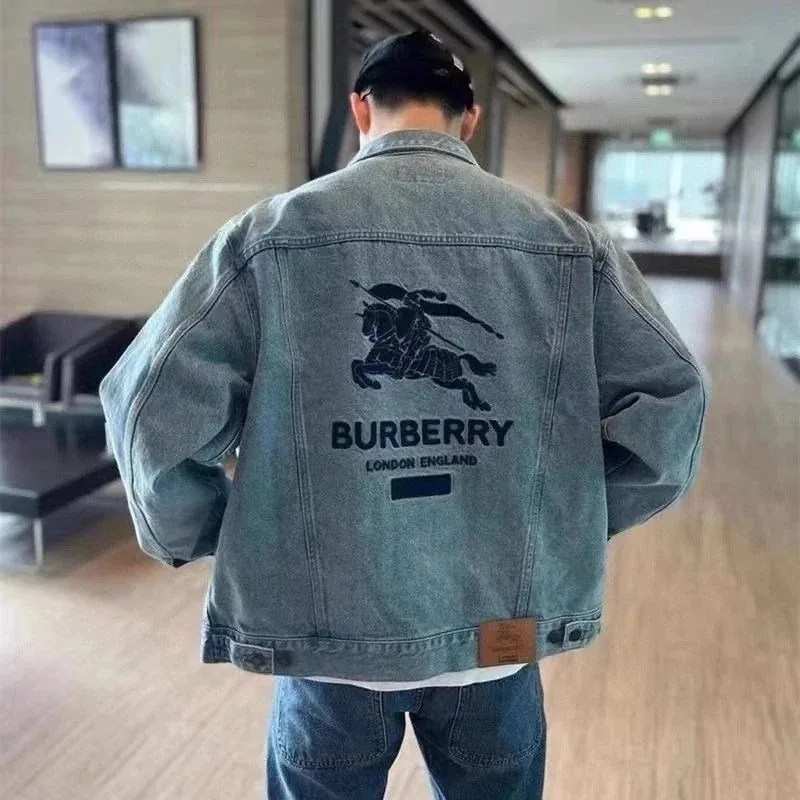 Burberry Knight Logo Denim Jacket