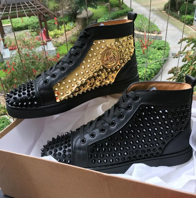 Christian Louboutin Louis High-Top Black High-Tops — Photo 4