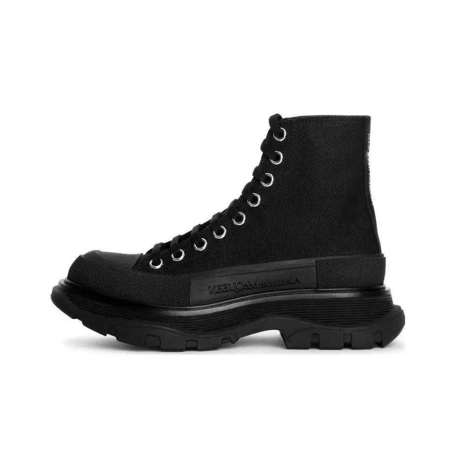Alexander McQueen Tread Slick Platform Canvas Sneaker Collection — QC