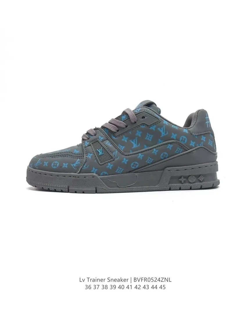 Louis Vuitton LV Trainer White Bee-Print Trainers — Photo 11