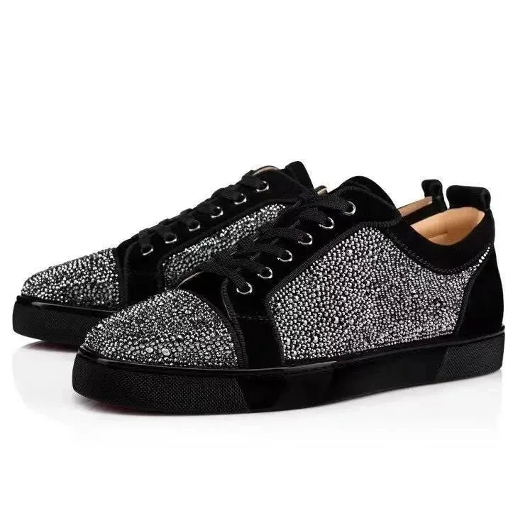 Christian Louboutin White Studded Skate Shoes — QC