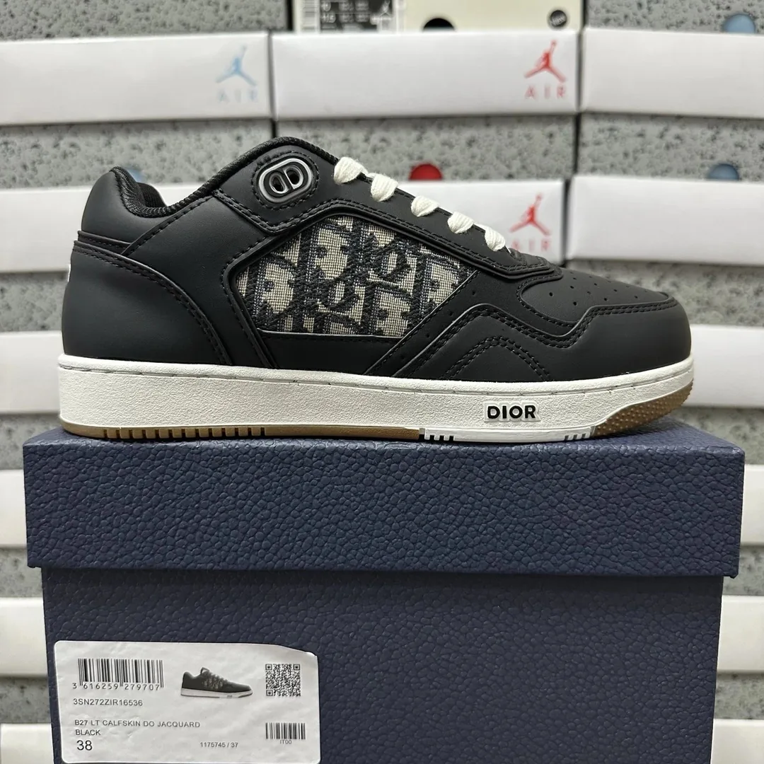 Dior B27 Black White Low Sneakers — Photo 2