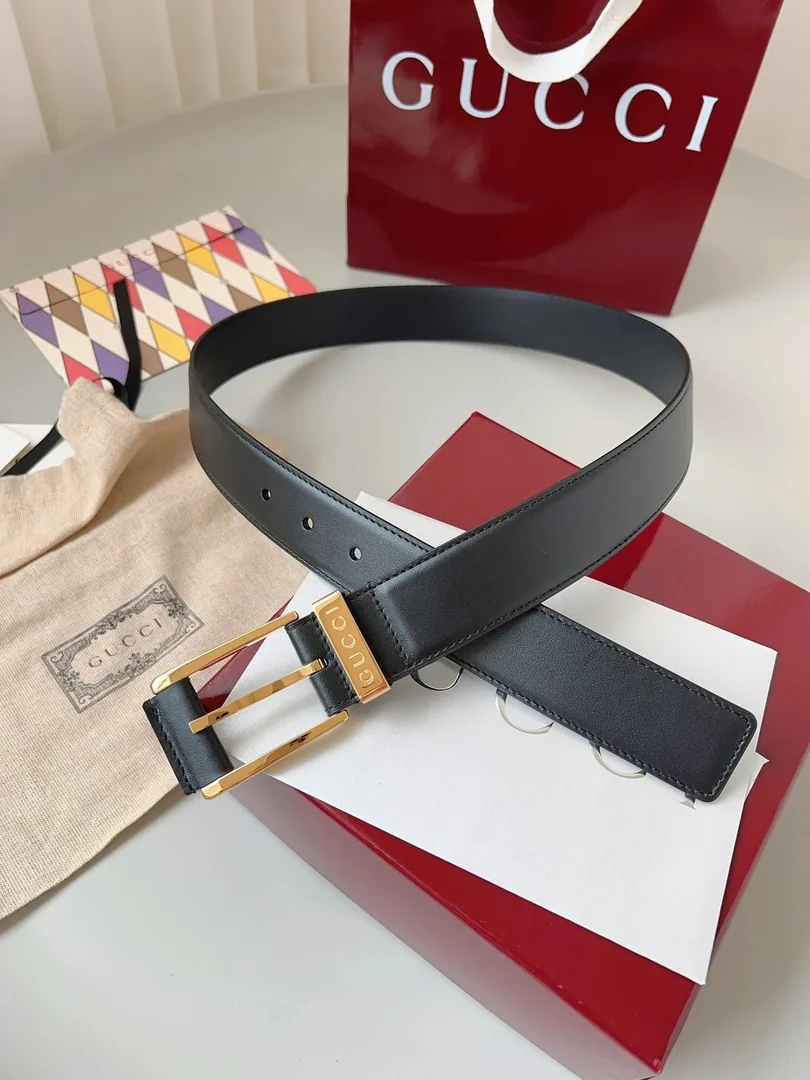 Gucci GG Supreme Double G Buckle Belt — Photo 9