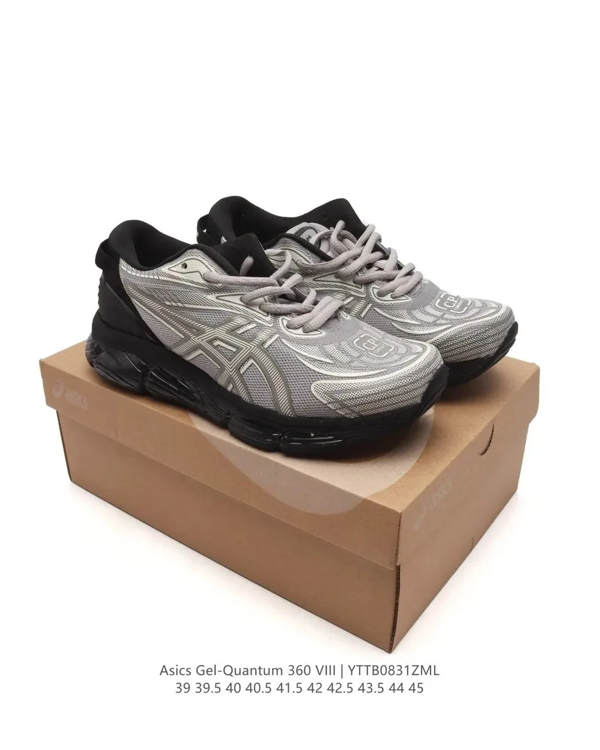 Asics Grey Low-Top Trainers — photo 8