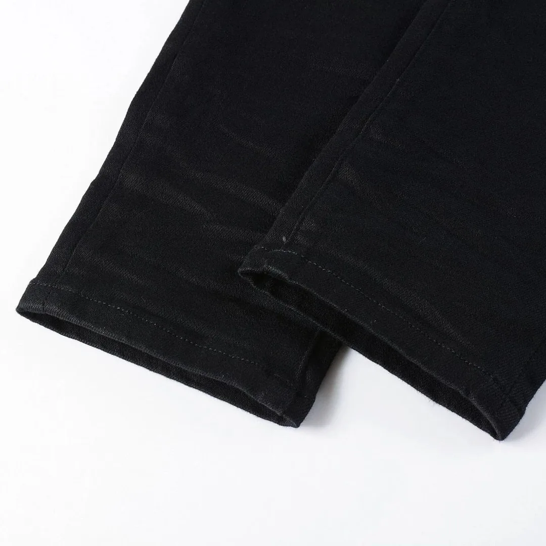 Purple Distressed Ripped Slim Jeans — Photo 14
