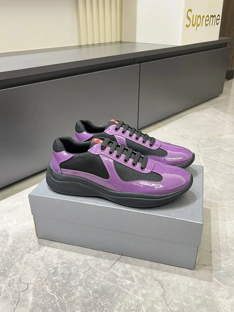 Prada America's Cup Beige Court Sneakers — Photo 13