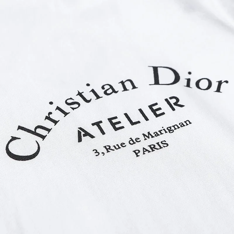 Letter Logo Cotton T-Shirt — QC