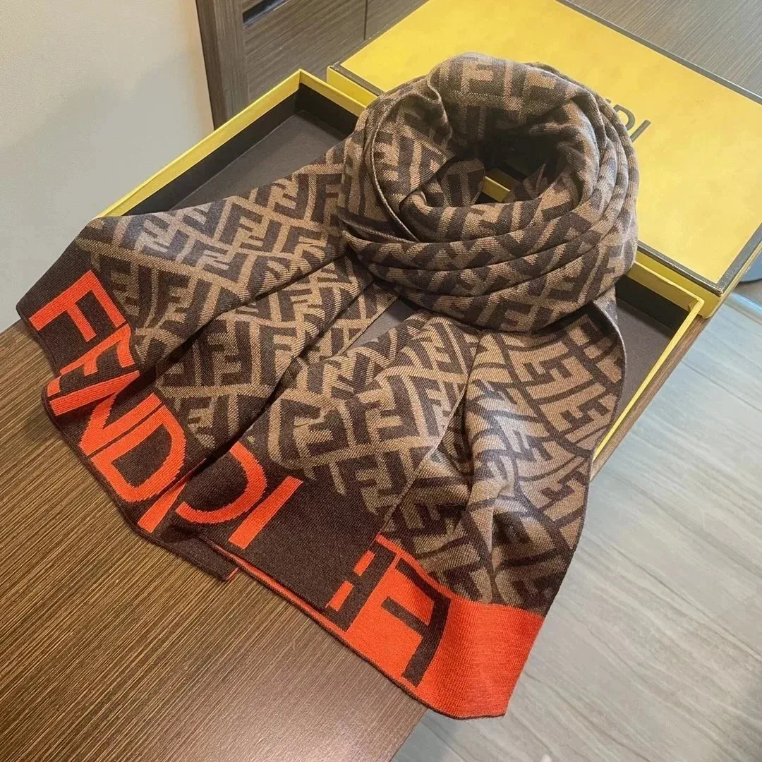 Chanel Logo Print Cashmere Scarf — photo 8
