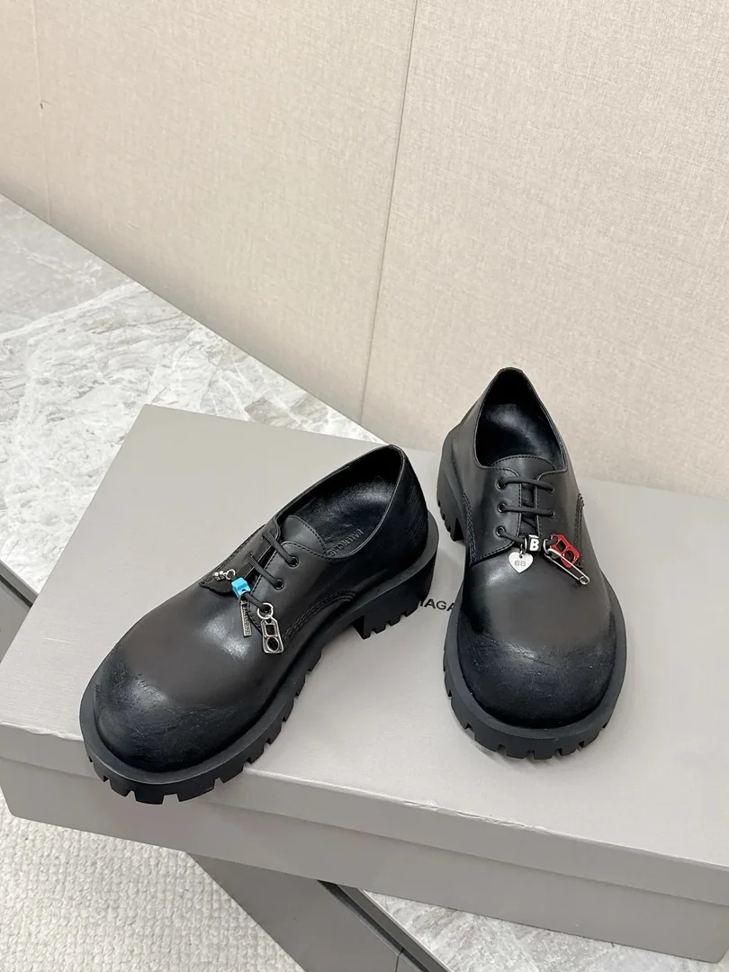 Balenciaga Strike Boot White Distressed Platform Boots — QC
