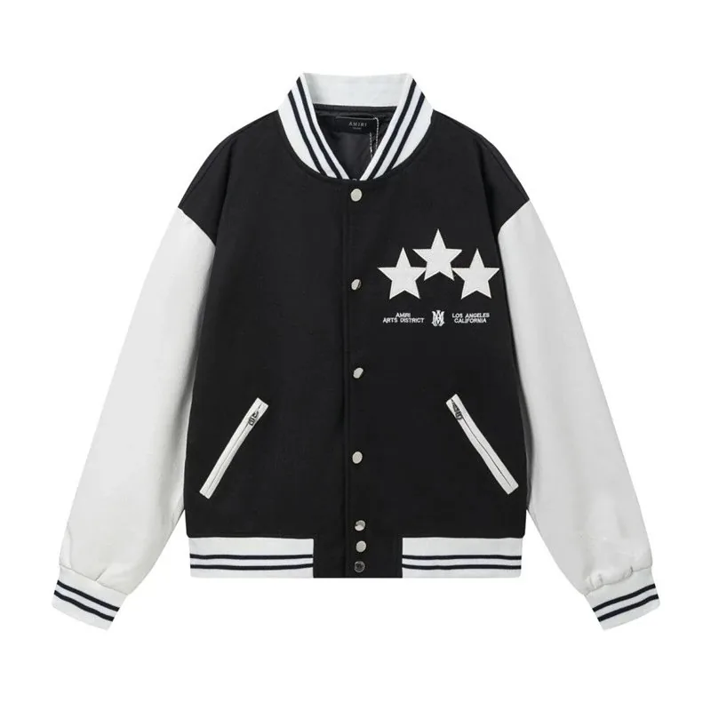 Amiri Brown Eagle Baseball Jacket — QC