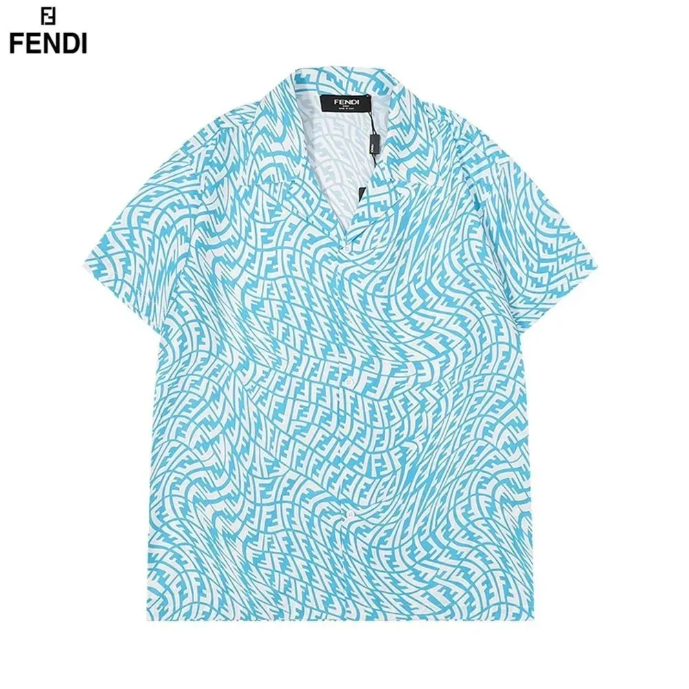 Fendi FF Monogram Short Sleeve Shirt — Photo 10