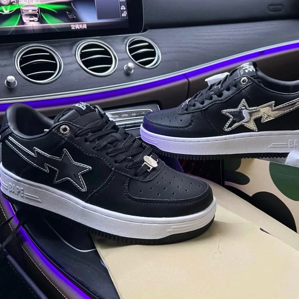 Bape Sta Ape Head Patent Low-Top Sneakers — photo 11