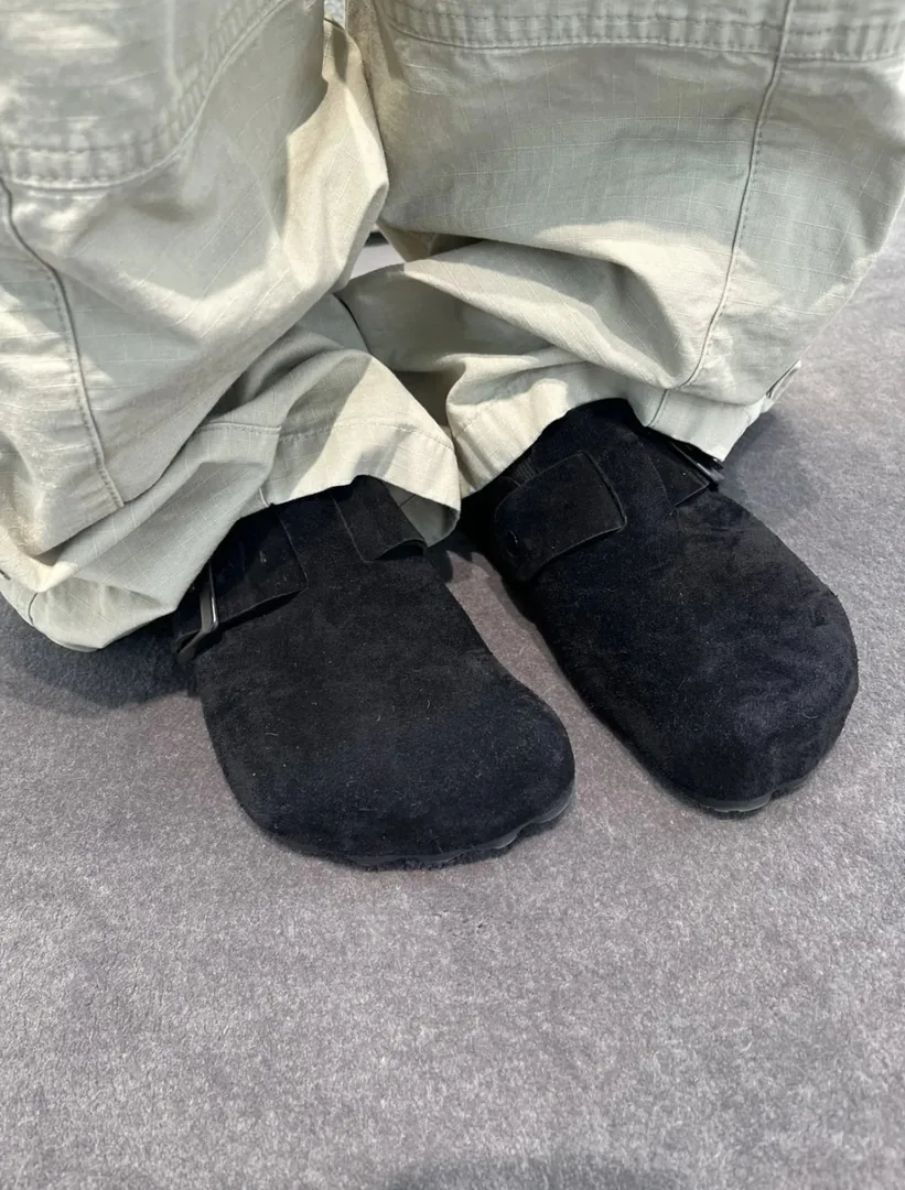 Balenciaga Suede Mule Slides — Photo 4
