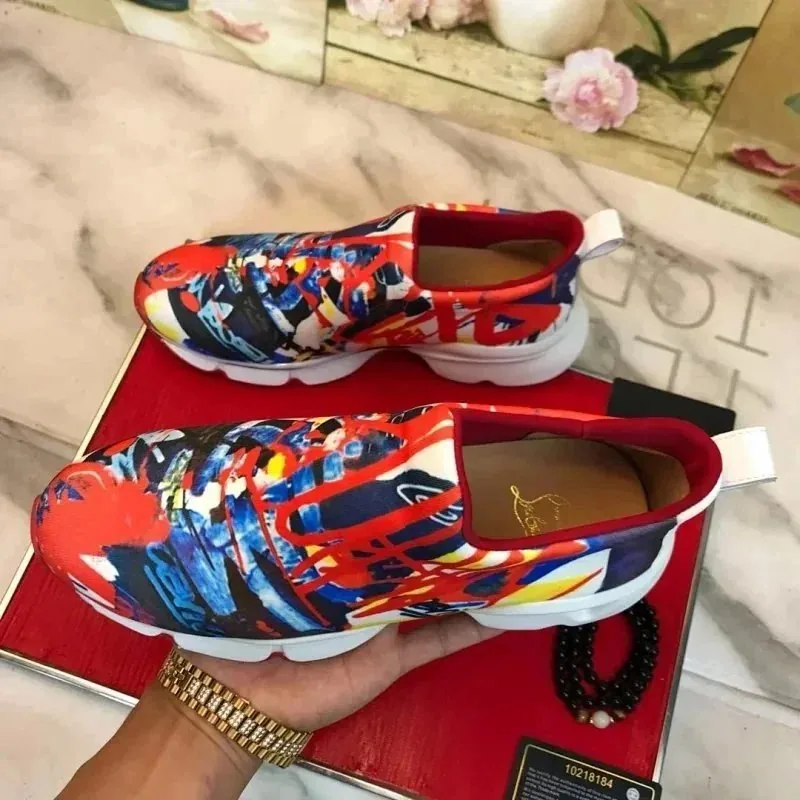 Christian Louboutin Black Low-Top Sneakers — QC