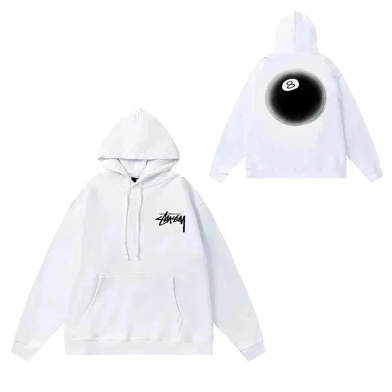 Black Eight Ball Letter Hoodie — Photo 5