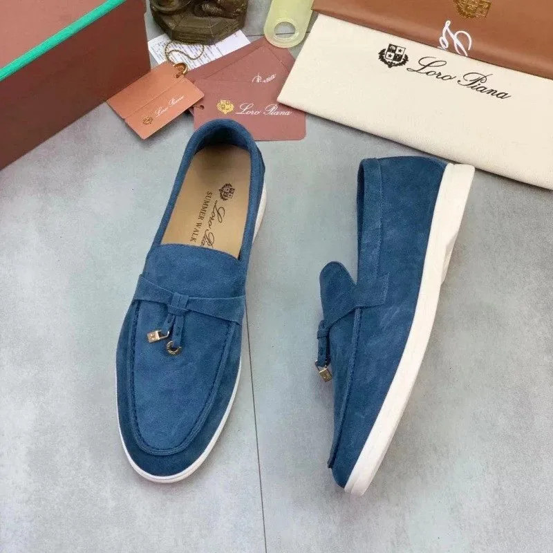 Loro Piana Summer Walk Brown Loafers — Photo 9