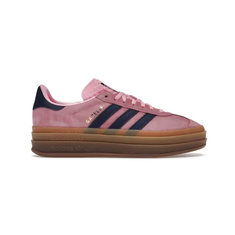 Adidas Gazelle Bold Pink Lace-Up Sneakers — QC