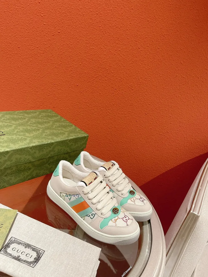 Gucci Screener Beige Low-Top Sneakers — photo 10
