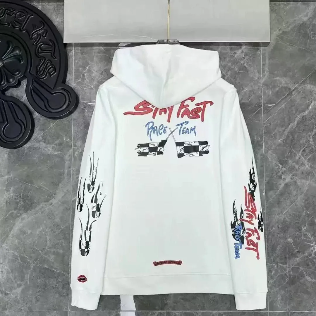 Graffiti Flame Cross Hoodie — Photo 13