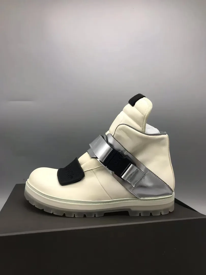 Rick Owens Cream RO BR High-Top Sneakers — Photo 5