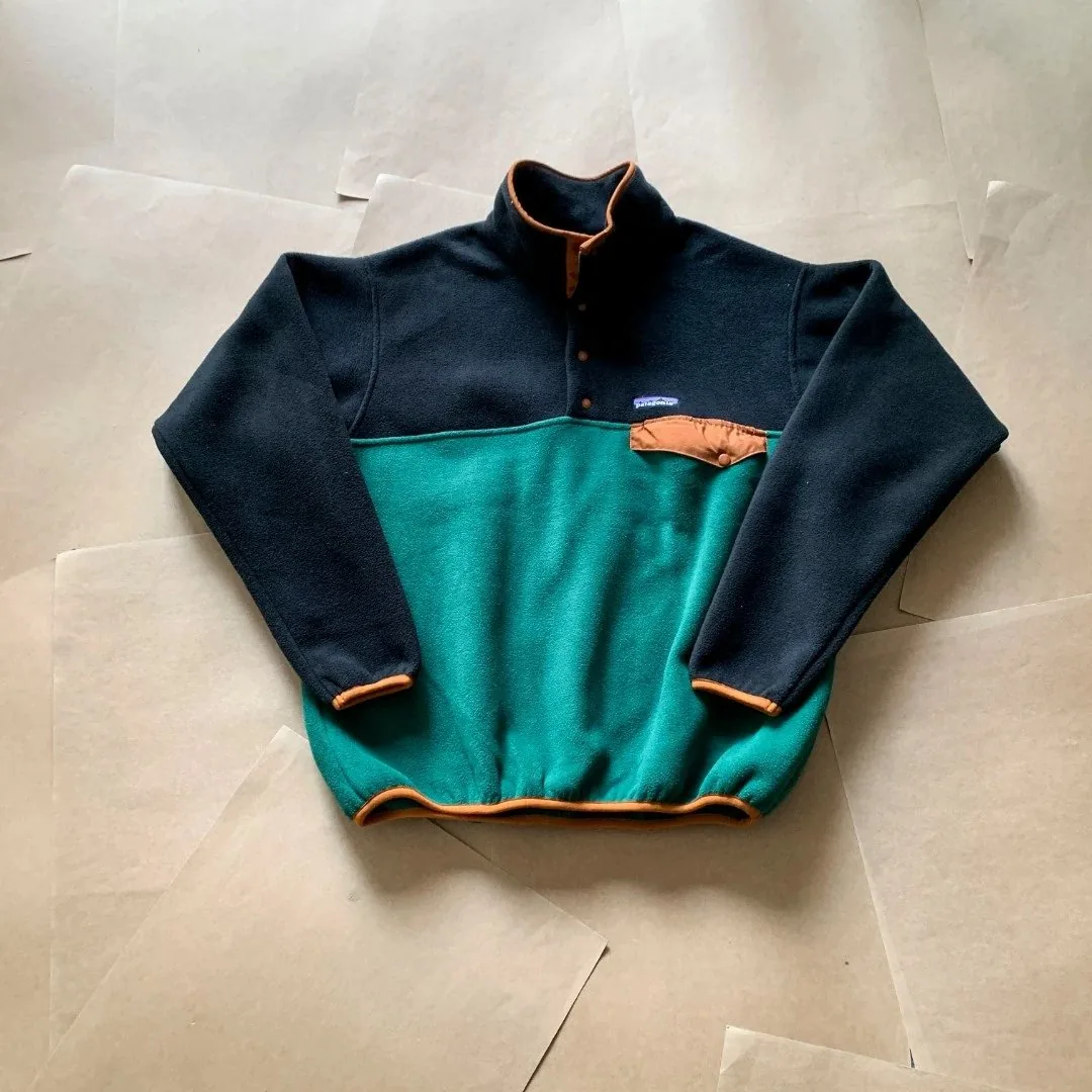 Patagonia Fleece Snap Pullover Jacket — QC