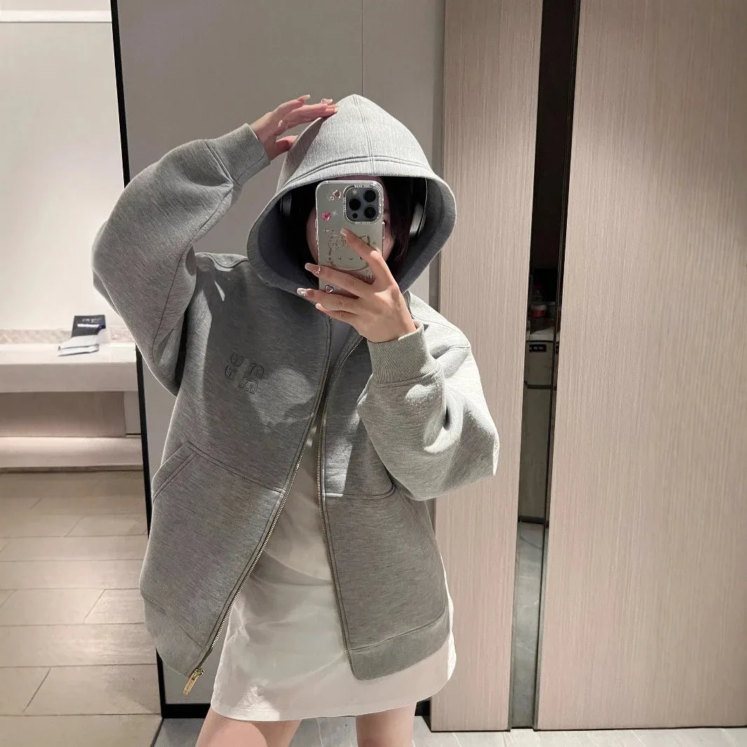 Double-Zip Long-Sleeve Sweatshirt — QC