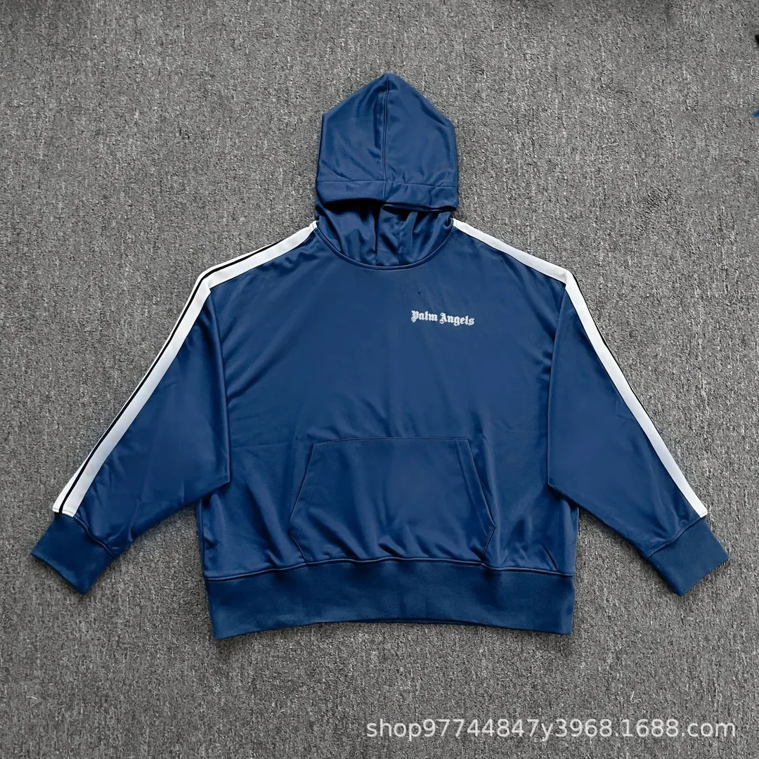 BBC Drawstring Striped Hooded Hoodie — Photo 13