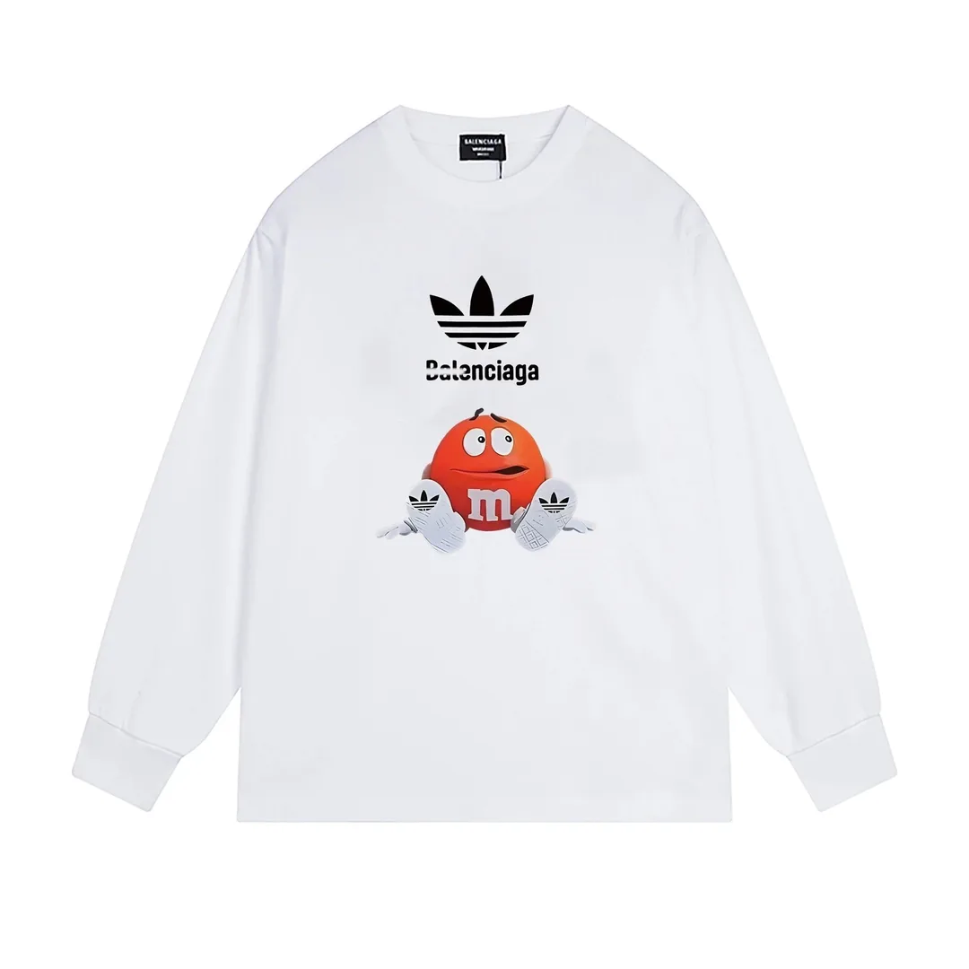 Distressed Graffiti Print Heavyweight Sweatshirt — Photo 7