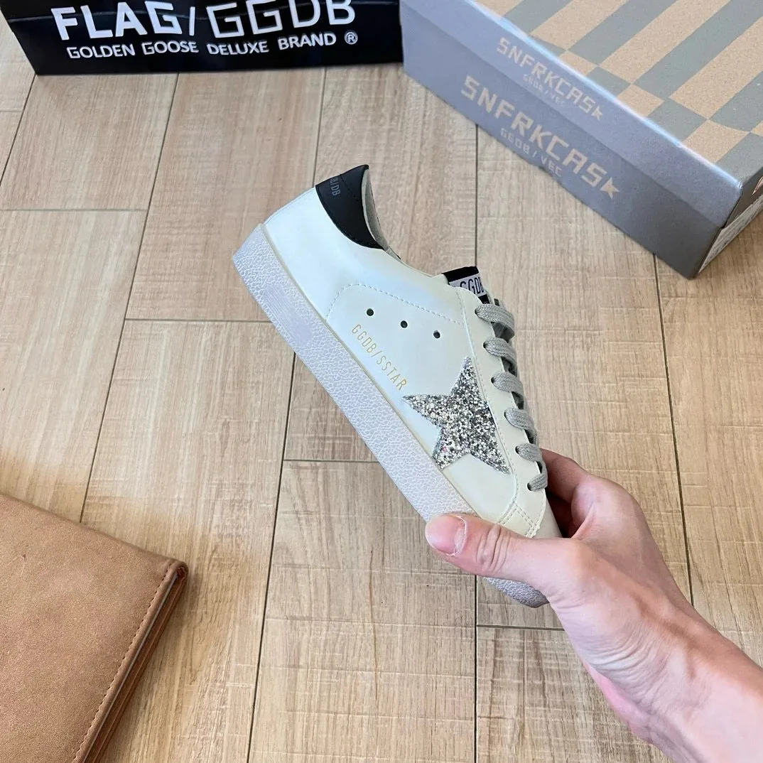 Golden Goose Super-Star Superstar Distressed Sneakers — Photo 13