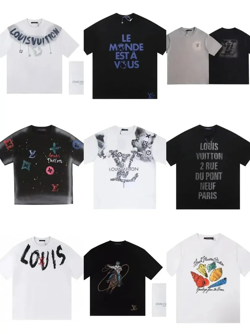Louis Vuitton Slogan Print T-Shirt Collection