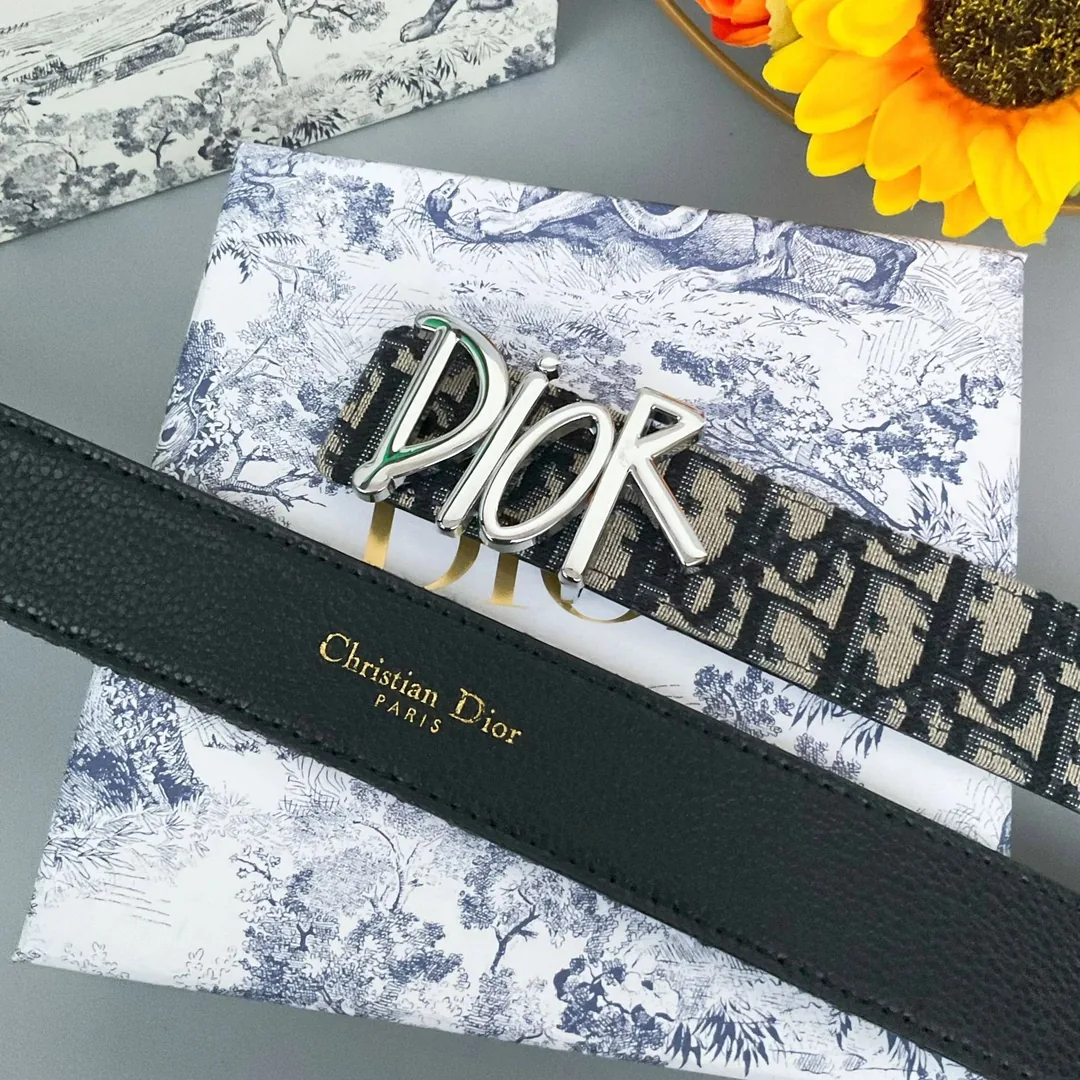 Dior Leather Letter Belt — QC