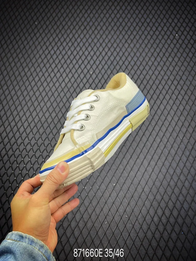 Lanvin Blue Suede Canvas Shoes — Photo 13