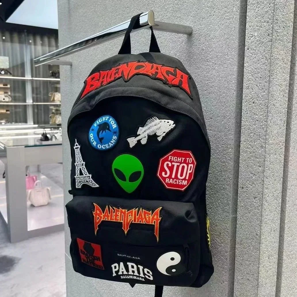 Explorer Alien Logo Graffiti Backpack