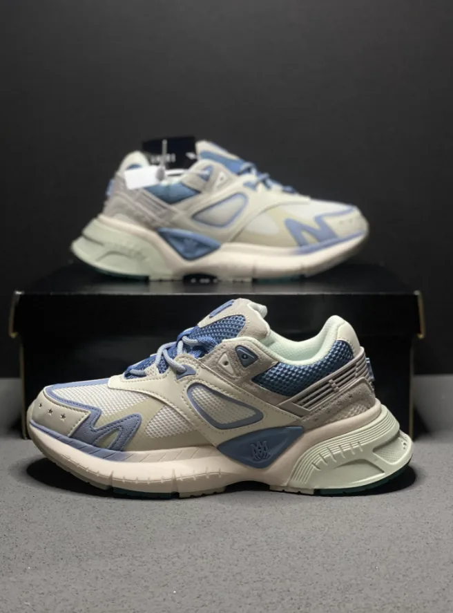 New Balance NB 9060 White Grey Lace-Up Trainers — Photo 9