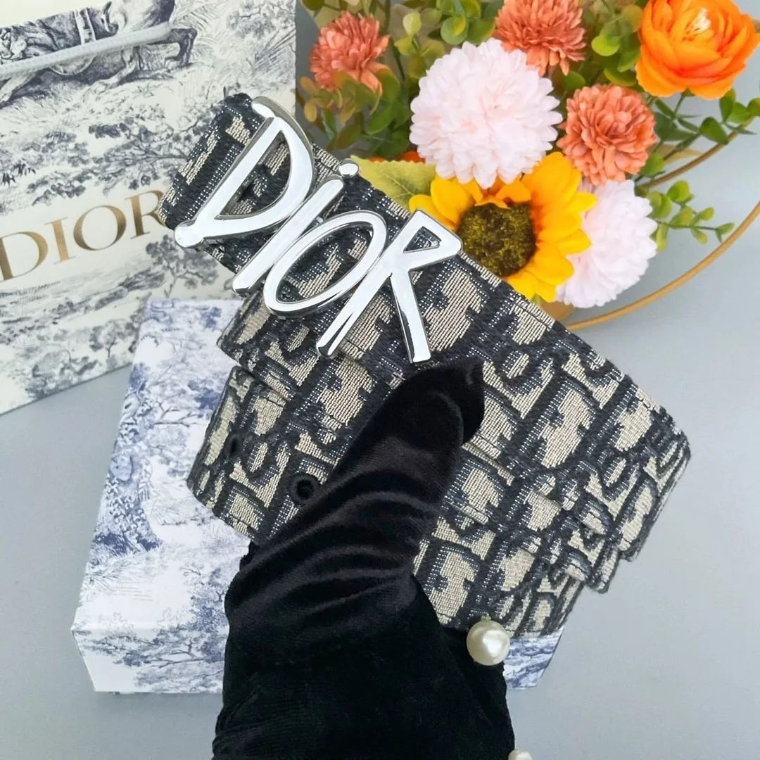 Dior Leather Letter Belt — QC
