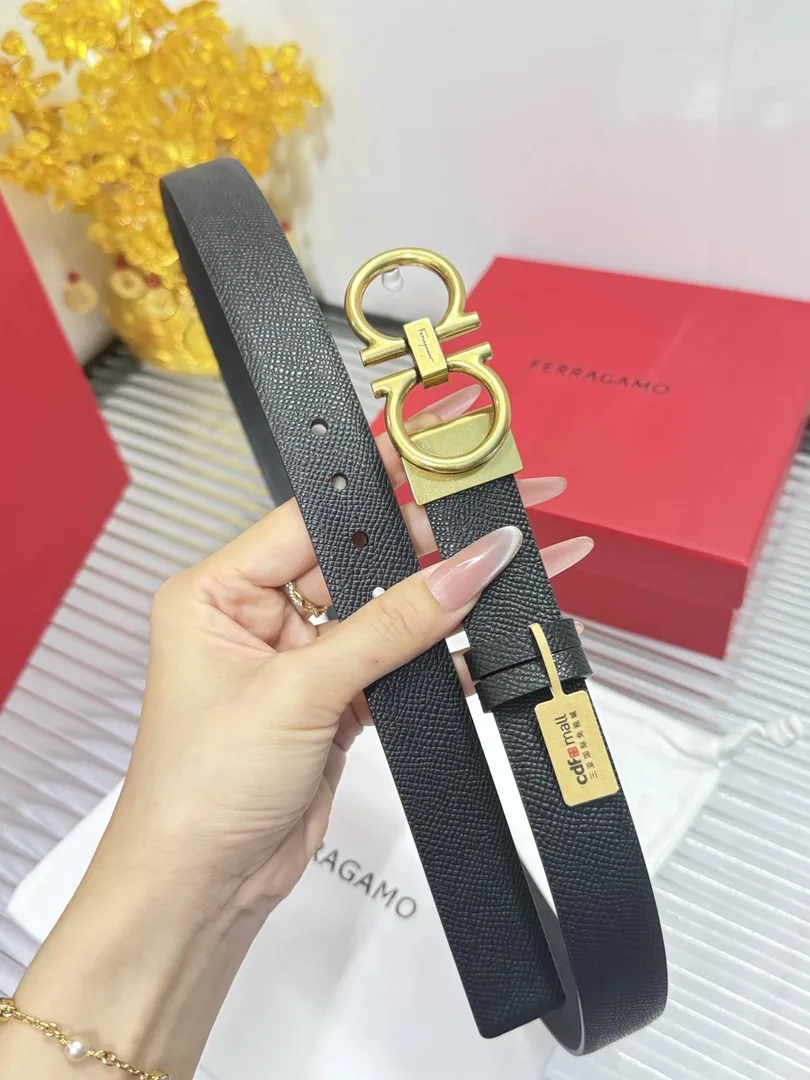 Steel Buckle Cowhide Leather Belt — QC