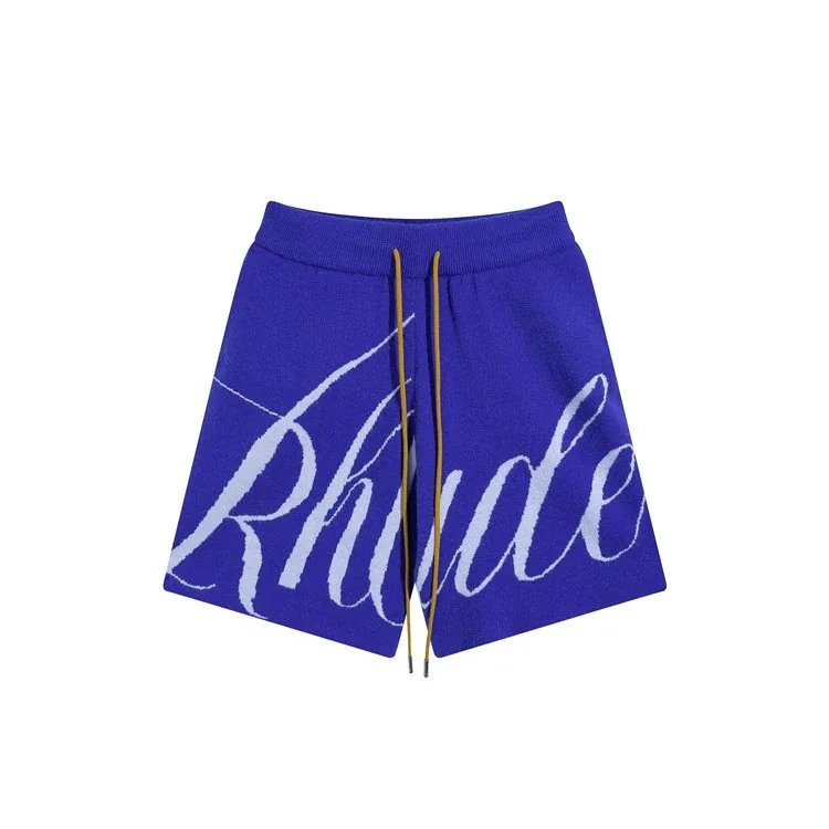 Rhude Letter Logo Knit Shorts — Photo 8